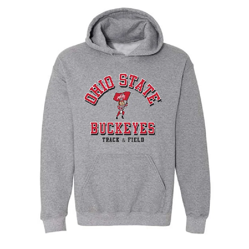 Ohio State - NCAA Women's Track & Field : Adylin Armstrong - Classic Shersey Hooded Sweatshirt Hoodie with Camouflage Military Edgy Ohio State - NCAA Women's Track & Field : Adylin Armstrong - Classic Shersey Hooded Sweatshirt Hoodie with Camouflage Military Edgy