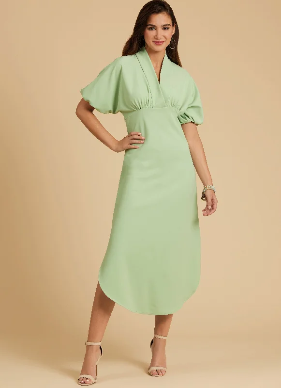 McCall's sewing pattern 8406 Empire Waist Dress Tunics Silk luxurious