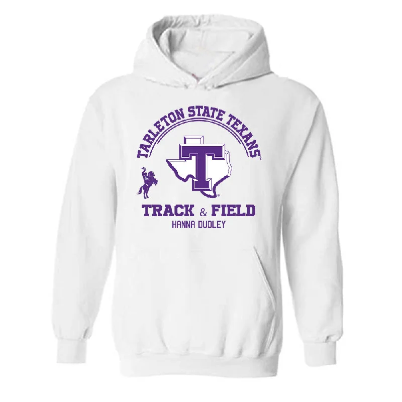 Tarleton State - NCAA Women's Track & Field : Hanna Dudley - Classic Fashion Shersey Hooded Sweatshirt Hoodie with Half-Zip Sporty Casual Tarleton State - NCAA Women's Track & Field : Hanna Dudley - Classic Fashion Shersey Hooded Sweatshirt Hoodie with Half-Zip Sporty Casual