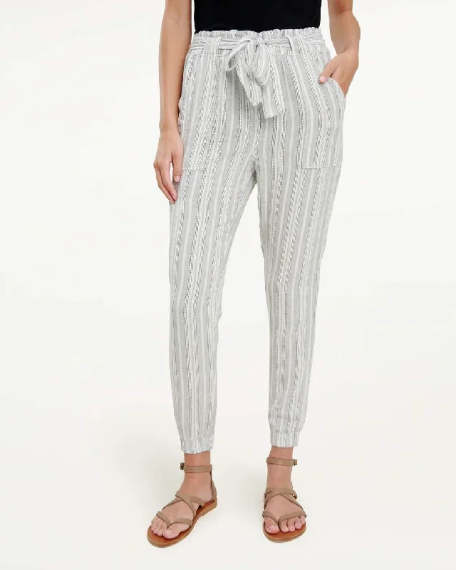Splendid - Bungalow Stripe pant Sleek Black Pants