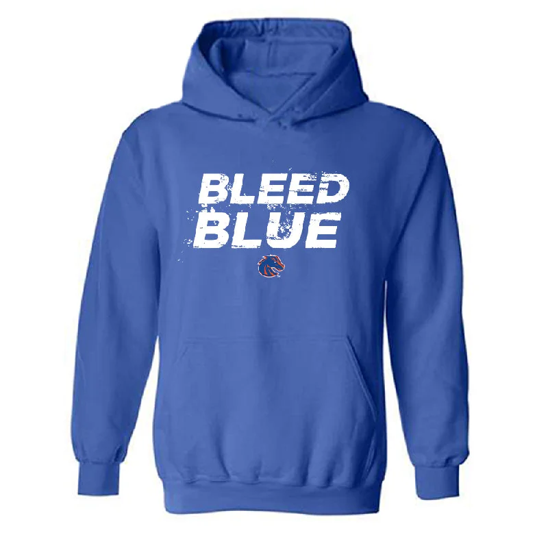 Boise State - NCAA Women's Track & Field : Macy Marquardt - Classic Shersey Hooded Sweatshirt Hoodie with Distressed Vintage Worn Boise State - NCAA Women's Track & Field : Macy Marquardt - Classic Shersey Hooded Sweatshirt Hoodie with Distressed Vintage Worn