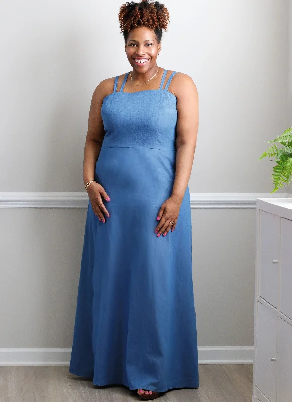 Know Me sewing pattern 2040 and Women's Strappy Dress Shift Classic Vintage
