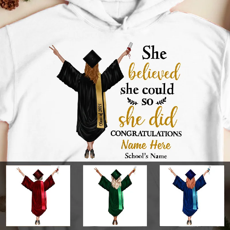 Personalized Graduation Girl She Did It Hoodie MR101 67O58 Hoodie with Metallic Shiny Futuristic Personalized Graduation Girl She Did It Hoodie MR101 67O58 Hoodie with Metallic Shiny Futuristic