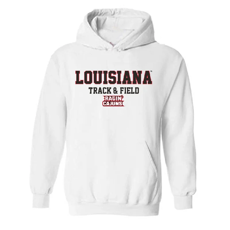 Louisiana - NCAA Women's Track & Field : Evalyn Abdmoulaie - Classic Shersey Hooded Sweatshirt Hoodie with Strings Custom Fit Adjustable Louisiana - NCAA Women's Track & Field : Evalyn Abdmoulaie - Classic Shersey Hooded Sweatshirt Hoodie with Strings Custom Fit Adjustable