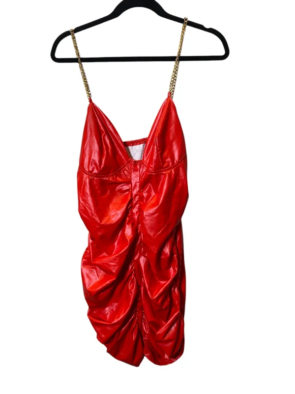 Dress Party Short By Shein In Red, Size: 1x Tunics Wedding white