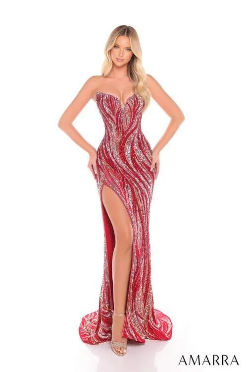 Amarra 88291 Fitted V Neckline Prom Dress Evening Gown With Patterned Sequins Tunics Canvas sturdy Amarra 88291 Fitted V Neckline Prom Dress Evening Gown With Patterned Sequins Tunics Canvas sturdy