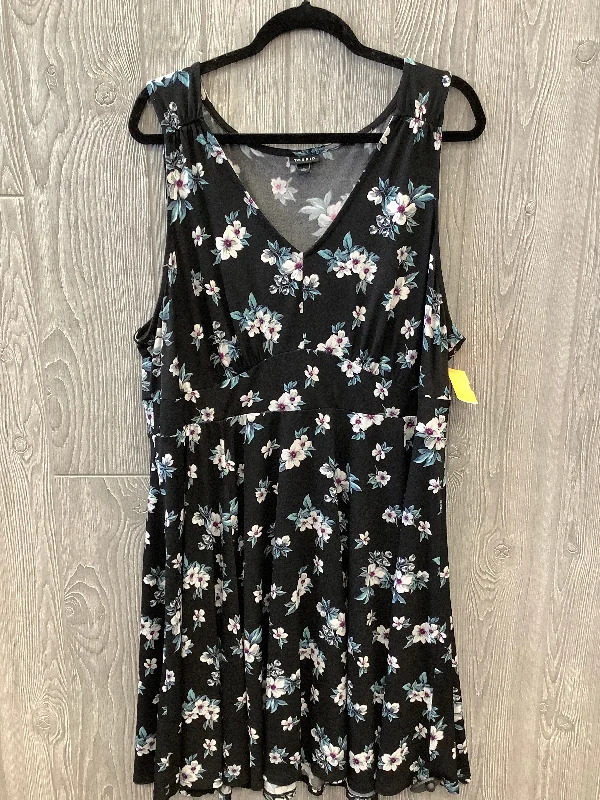 Dress Casual Midi By Torrid In Floral Print, Size: 3x Tunics Gym athletic