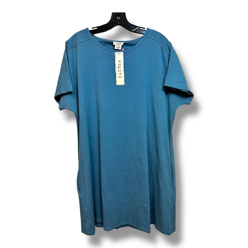 Dress Casual Short By Yelete In Blue, Size: 3x Tunics Bestseller popular