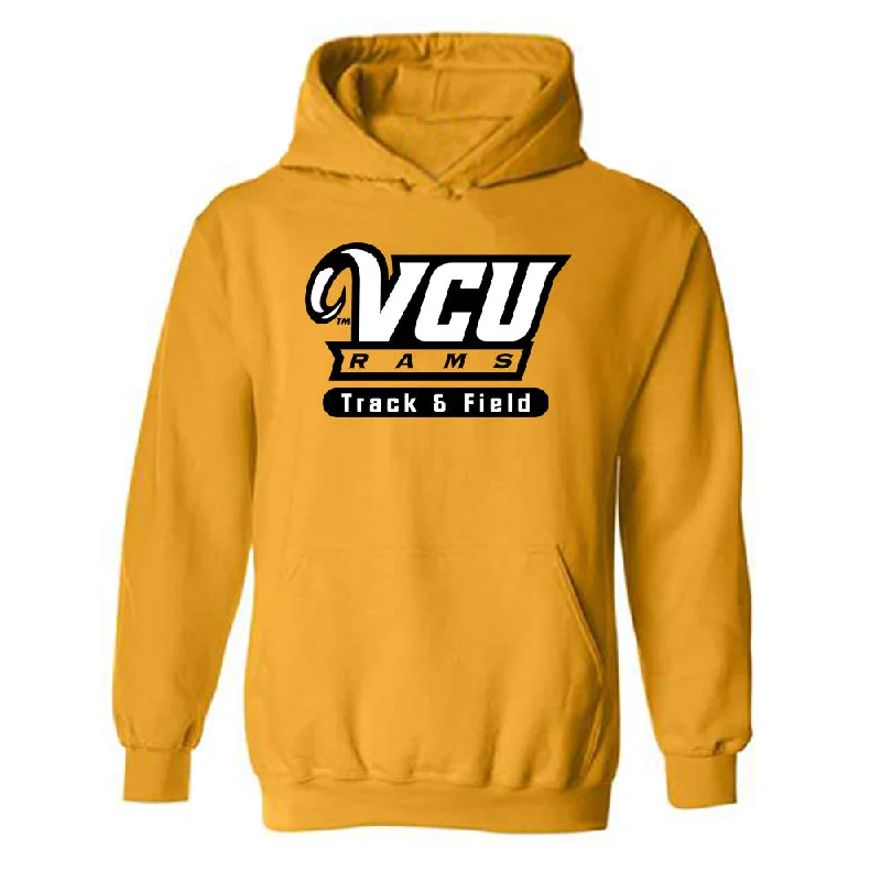 VCU - NCAA Women's Track & Field : Zariah Ricks - Classic Shersey Hooded Sweatshirt Hoodie with Mock Neck Collared Structured VCU - NCAA Women's Track & Field : Zariah Ricks - Classic Shersey Hooded Sweatshirt Hoodie with Mock Neck Collared Structured