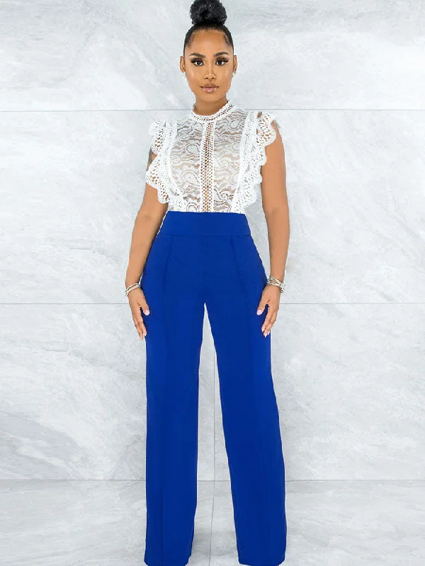 High Waist Wide Leg Long Pants Comfortable Denim Trousers
