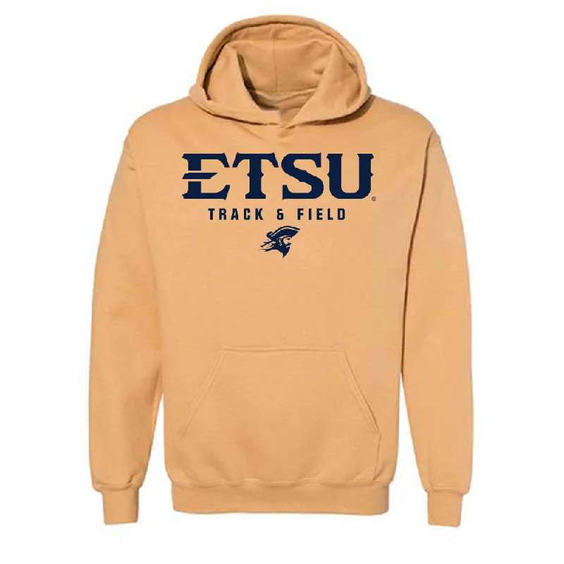 East Tennessee State - NCAA Women's Track & Field : Allison Shingleton - Classic Shersey Hooded Sweatshirt Hoodie with Stripes Bold Sporty East Tennessee State - NCAA Women's Track & Field : Allison Shingleton - Classic Shersey Hooded Sweatshirt Hoodie with Stripes Bold Sporty