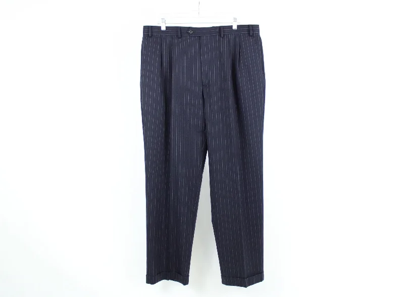 Chaps Blue Pinstripe Pants | 38X31 Casual Yoga Pants