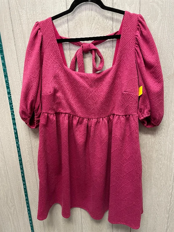 Dress Casual Short By ARULA In Pink, Size: 1x Tunics Custom made