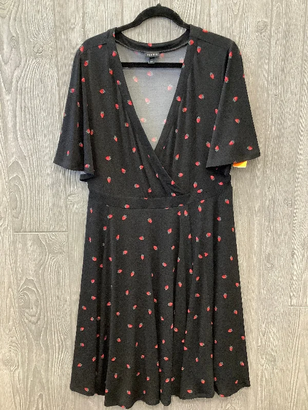 Dress Casual Short By Torrid In Black, Size: 1x Tunics Mesh breathable