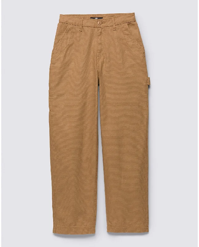 VANS GROUND WORK PANT (VN0A5JHJTBN1) Trendy High-Waist Trousers