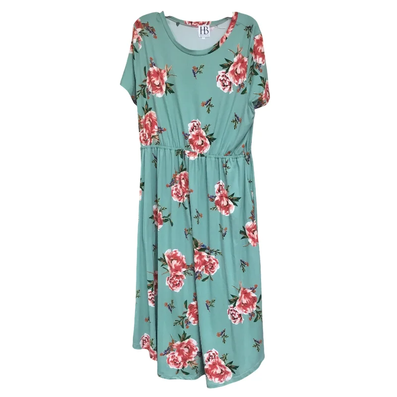 Dress Casual Maxi By Clothes Mentor In Green, Size: 3x Tunics Office stylish
