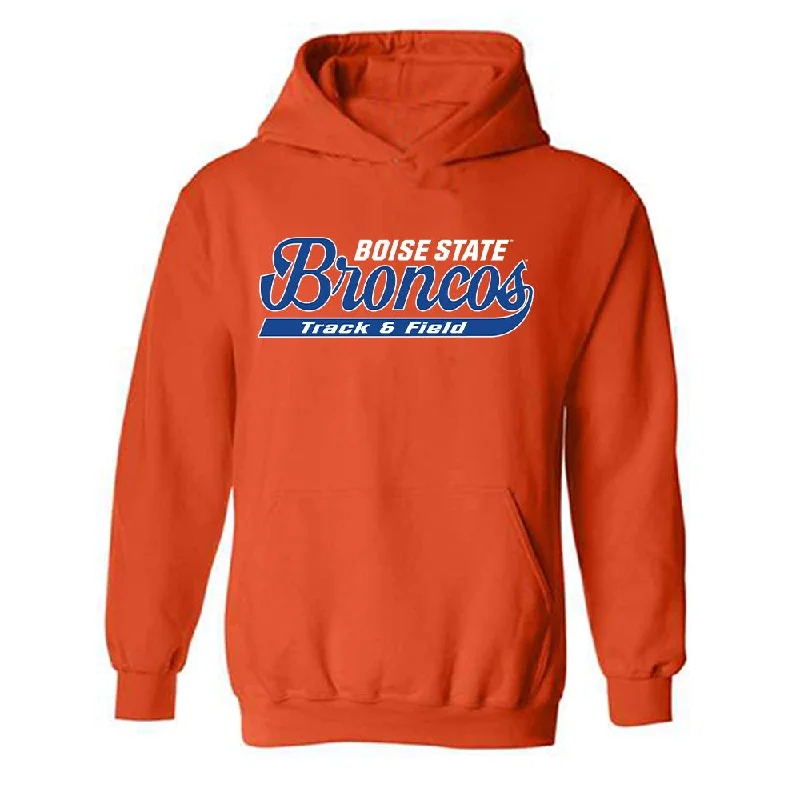 Boise State - NCAA Women's Track & Field : Macy Marquardt - Classic Shersey Hooded Sweatshirt Hoodie with Oversized Fit Loose Comfortable Boise State - NCAA Women's Track & Field : Macy Marquardt - Classic Shersey Hooded Sweatshirt Hoodie with Oversized Fit Loose Comfortable