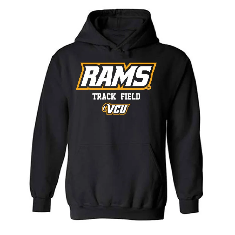 VCU - NCAA Women's Track & Field : Zariah Ricks - Classic Shersey Hooded Sweatshirt Hoodie with Crew Neck Simple Timeless VCU - NCAA Women's Track & Field : Zariah Ricks - Classic Shersey Hooded Sweatshirt Hoodie with Crew Neck Simple Timeless