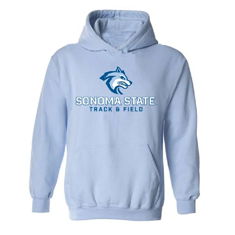 SSU - NCAA Women's Track & Field : Ava Ferreira - Classic Shersey Hooded Sweatshirt Hoodie with Logo Branding Identity SSU - NCAA Women's Track & Field : Ava Ferreira - Classic Shersey Hooded Sweatshirt Hoodie with Logo Branding Identity