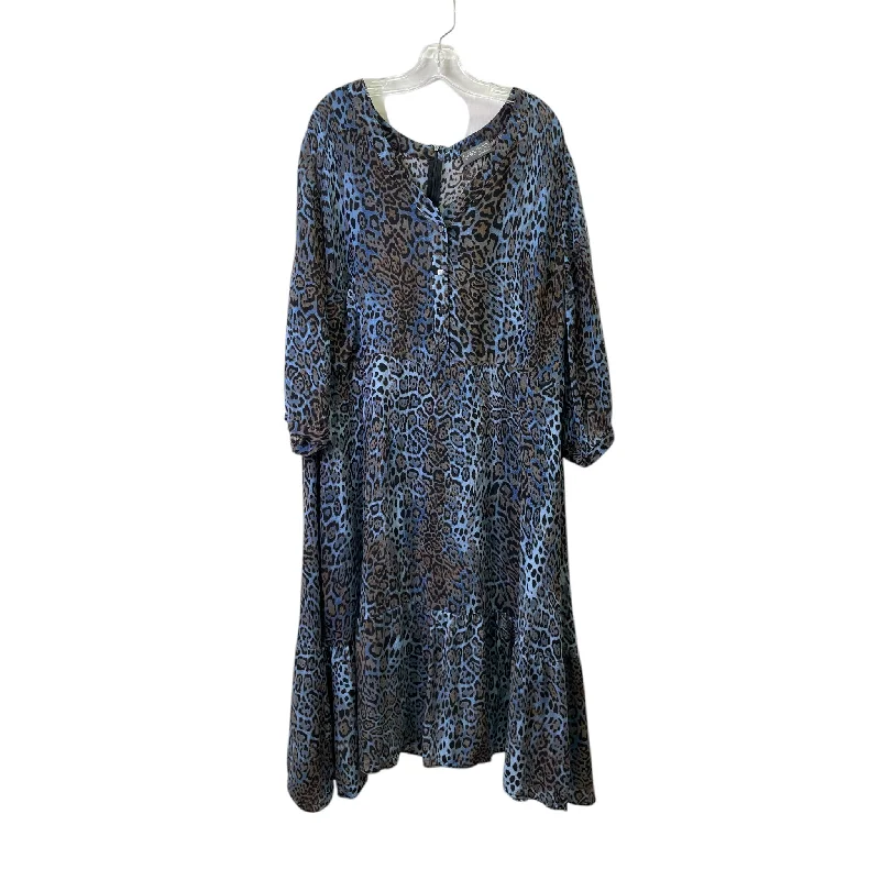 Dress Work By Selection In Animal Print, Size:2X Tunics Party sparkling
