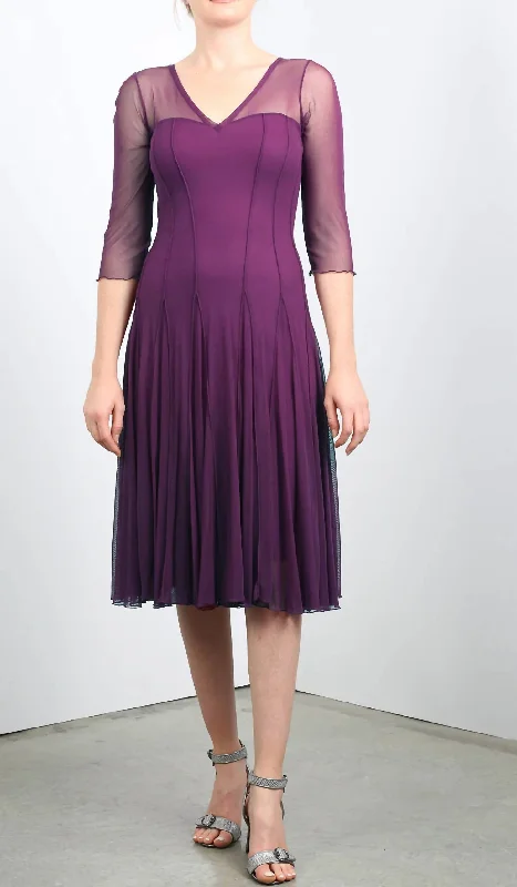 Maxima Tulle Dress in Plum Tunics Plaid country