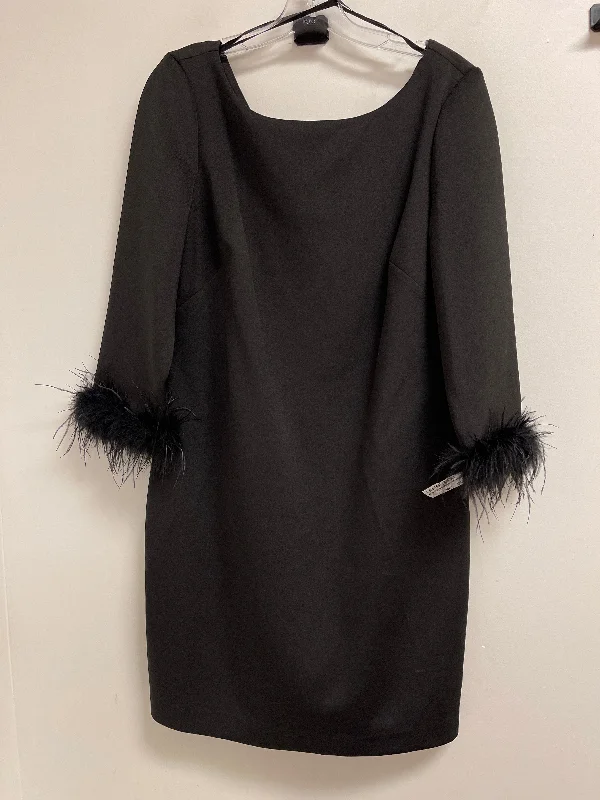 Dress Casual Short By Eliza J In Black, Size: 1x Halter Neckline Beach