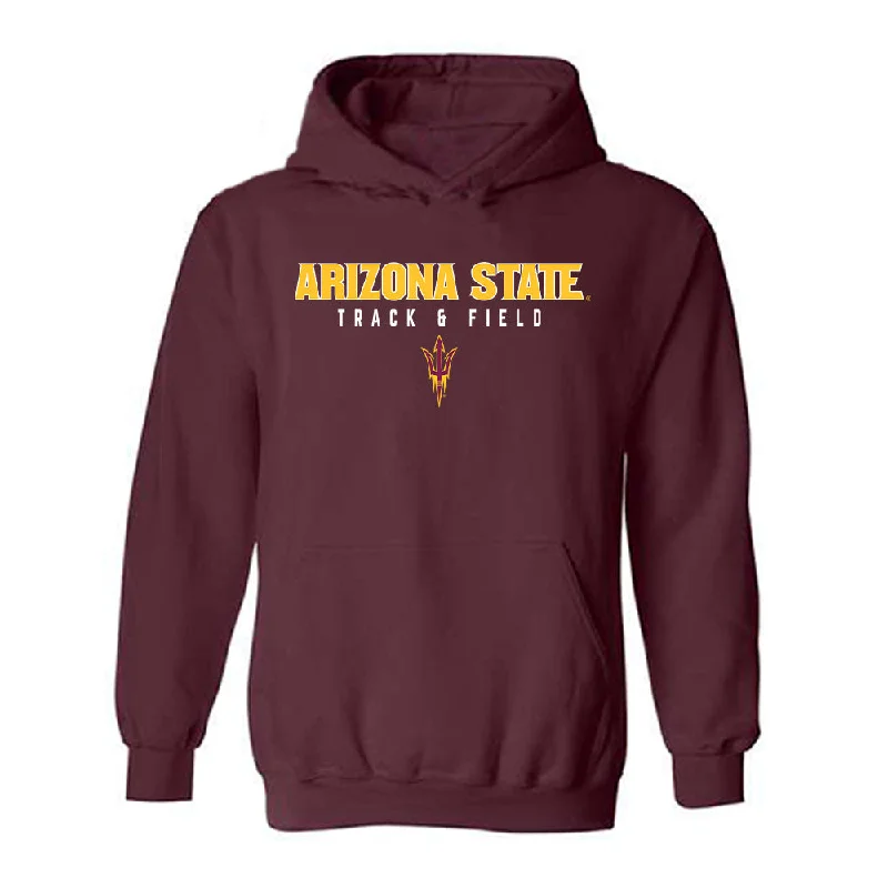 Arizona State - NCAA Women's Track & Field : Alexia Schofield - Classic Shersey Hooded Sweatshirt Hoodie with Patch Decorative Personalized Arizona State - NCAA Women's Track & Field : Alexia Schofield - Classic Shersey Hooded Sweatshirt Hoodie with Patch Decorative Personalized