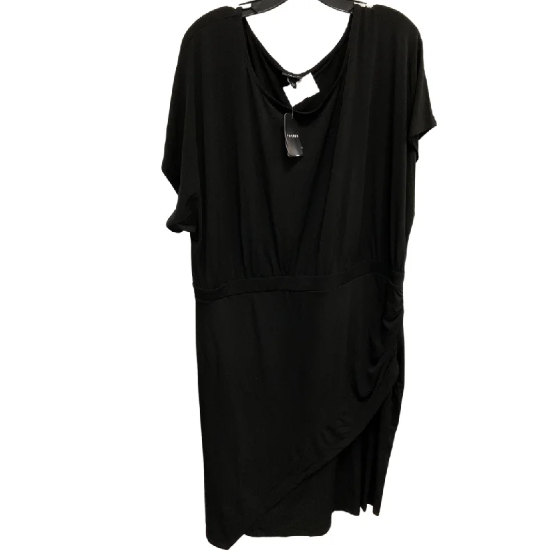 Dress Casual Midi By Torrid In Black, Size: 3x Tunics Silk luxurious