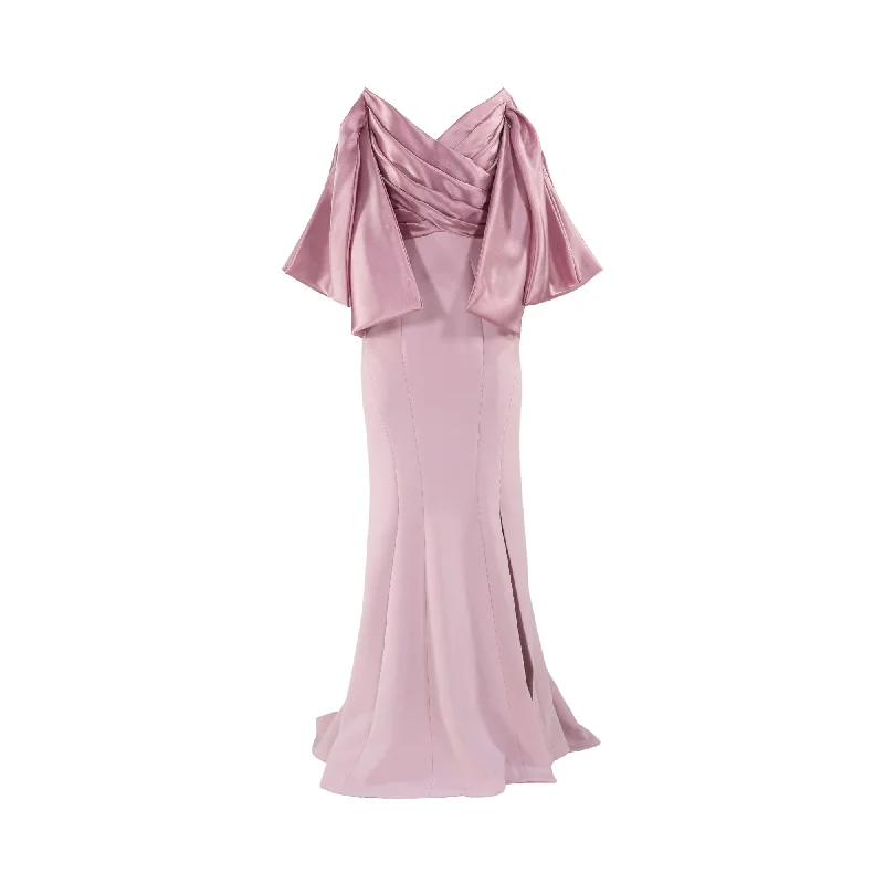Gaby Charbachy Women's Old Rose Long Dress Tunics Versatile functional
