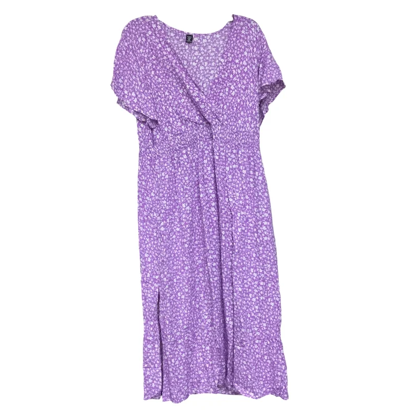 Dress Casual Maxi By Shein In Purple, Size: 2x Tunics Business professional