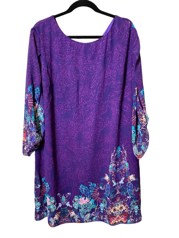 Dress Casual Midi By Grace Karin In Purple, Size: 3x Tunics Luxurious premium