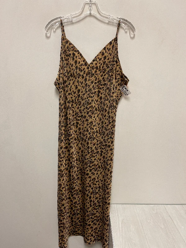 Dress Casual Maxi By Time And Tru In Animal Print, Size: 2x Casual Short Summer