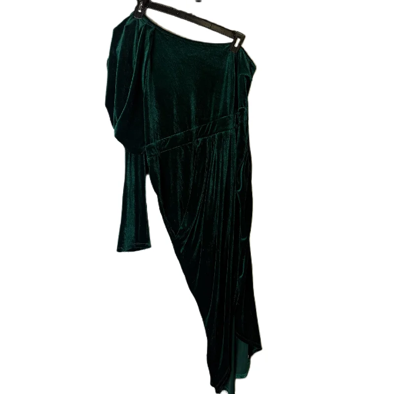 Dress Party Midi By Shein In Green, Size: 3x Tunics Practical durable