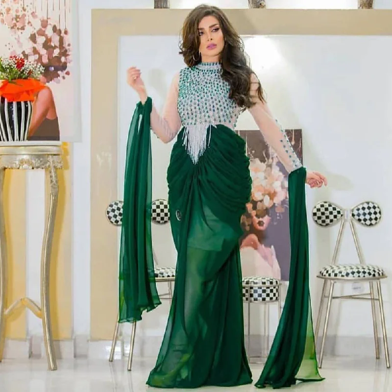 green beaded evening dresses long crystals chiffon cheap elegant modest formal party dresses Tunics Solid Classic green beaded evening dresses long crystals chiffon cheap elegant modest formal party dresses Tunics Solid Classic