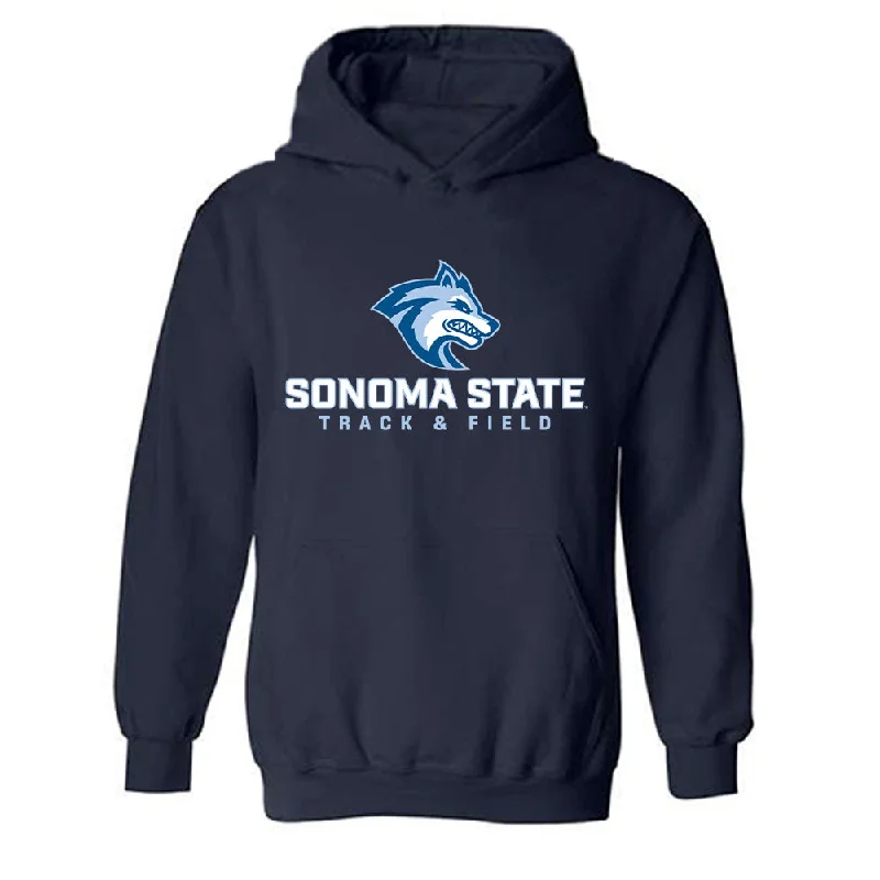 SSU - NCAA Women's Track & Field : Katie Snedden - Classic Fashion Shersey Hooded Sweatshirt Hoodie with Snap Buttons Easy Quick SSU - NCAA Women's Track & Field : Katie Snedden - Classic Fashion Shersey Hooded Sweatshirt Hoodie with Snap Buttons Easy Quick