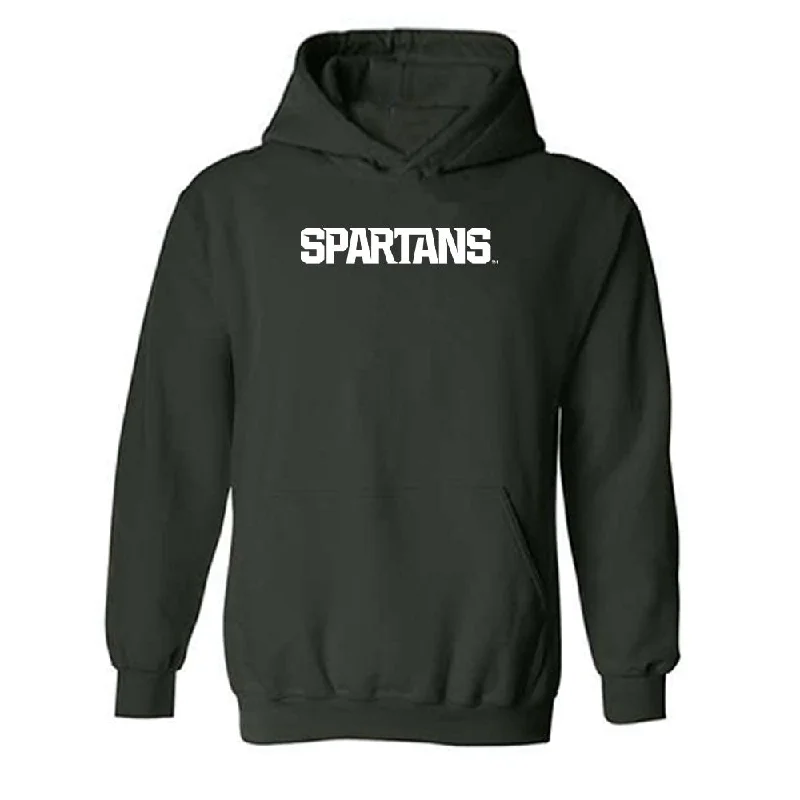 Michigan State - NCAA Women's Track & Field : Maley Roberts - Generic Shersey Hooded Sweatshirt Hoodie with Color Block Contrast Stylish Michigan State - NCAA Women's Track & Field : Maley Roberts - Generic Shersey Hooded Sweatshirt Hoodie with Color Block Contrast Stylish