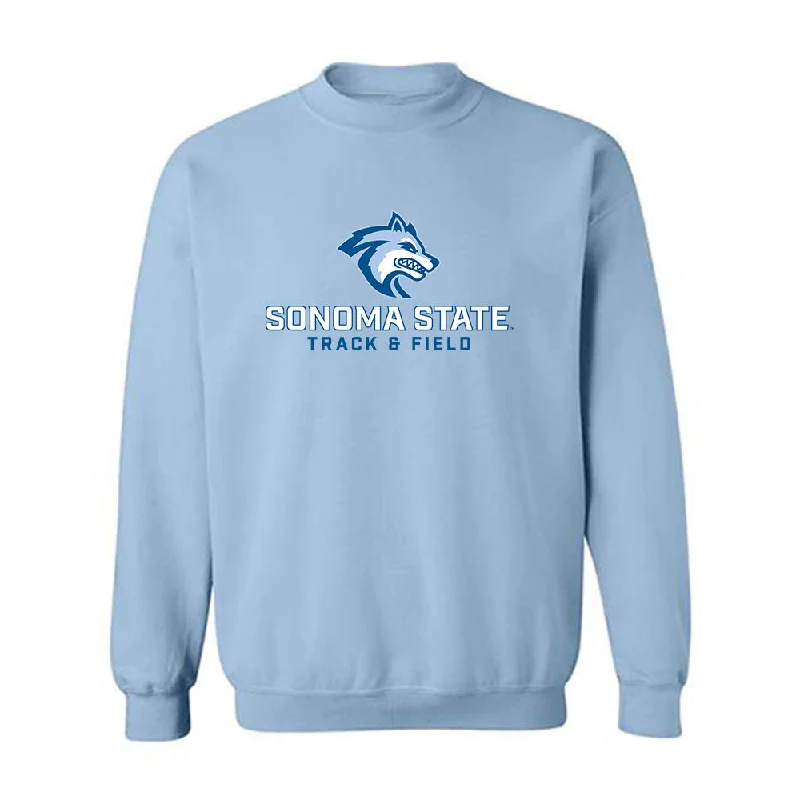 SSU - NCAA Women's Track & Field : Tesa Liufau - Classic Shersey Crewneck Sweatshirt Hoodie with High-Low Hem Asymmetrical Trendy SSU - NCAA Women's Track & Field : Tesa Liufau - Classic Shersey Crewneck Sweatshirt Hoodie with High-Low Hem Asymmetrical Trendy