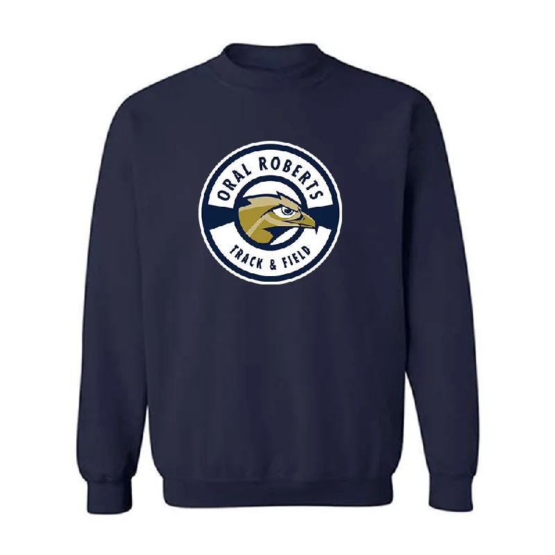 Oral Roberts - NCAA Women's Track & Field : Kallista Frye - Classic Shersey Crewneck Sweatshirt Hoodie with Ribbed Hem Stretchable Secure Oral Roberts - NCAA Women's Track & Field : Kallista Frye - Classic Shersey Crewneck Sweatshirt Hoodie with Ribbed Hem Stretchable Secure
