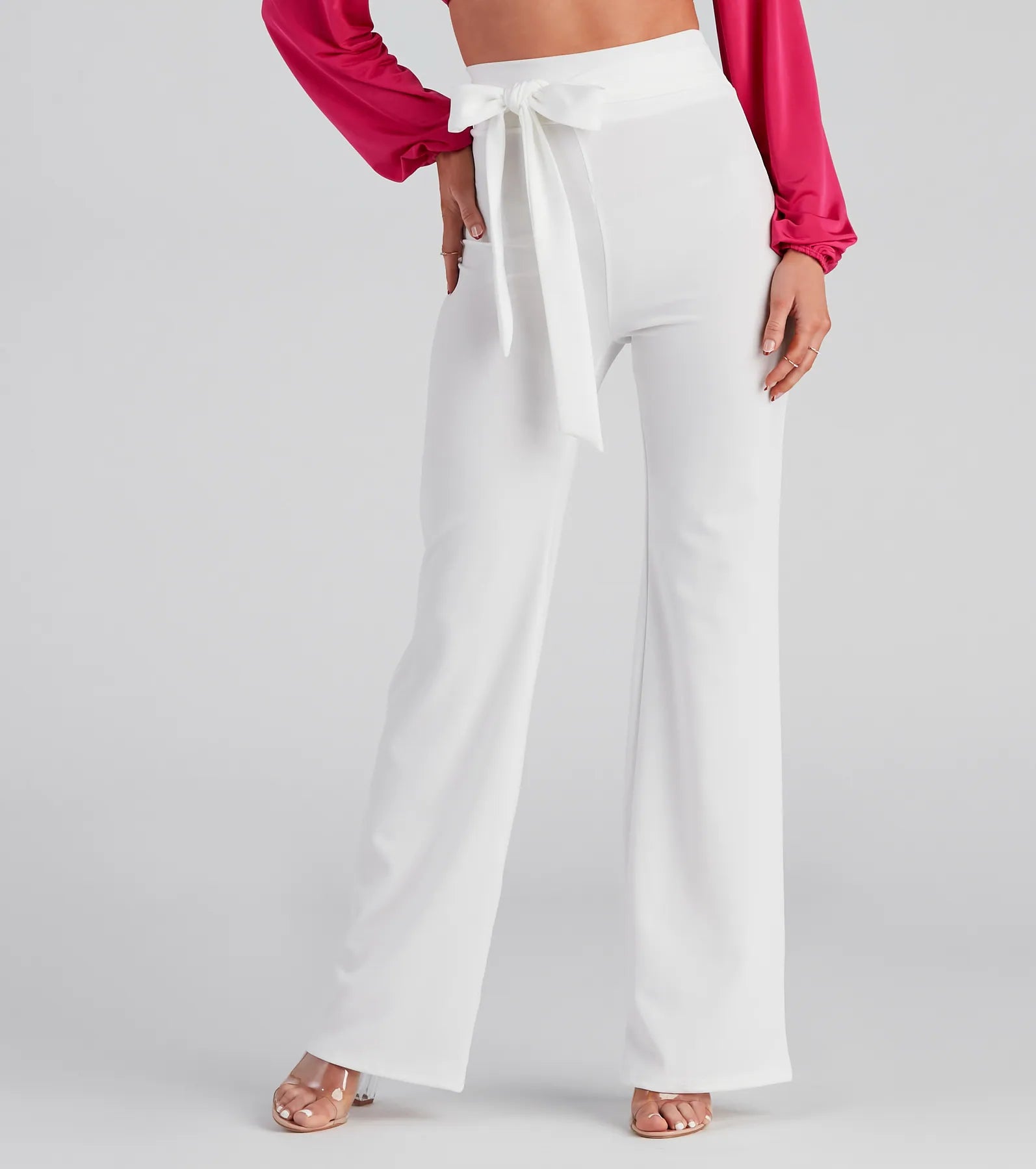 Sealed With Style Tie-Waist Pants Casual Lounge Pants