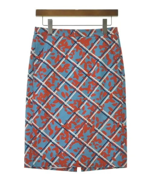 JIL SANDER NAVY Knee length skirts corduroy skirt textured