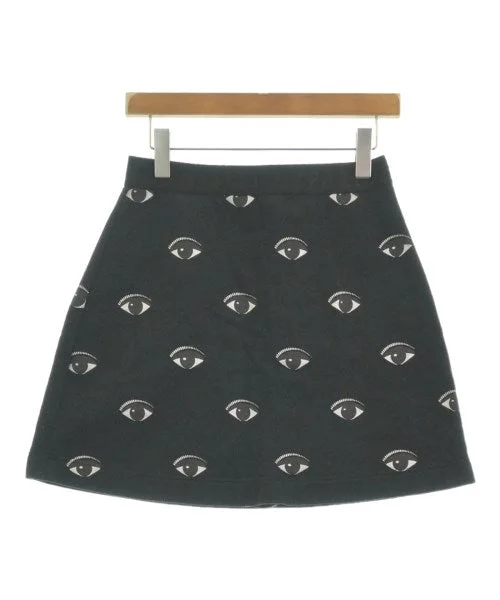 KENZO Mini skirts velvet skirt plush