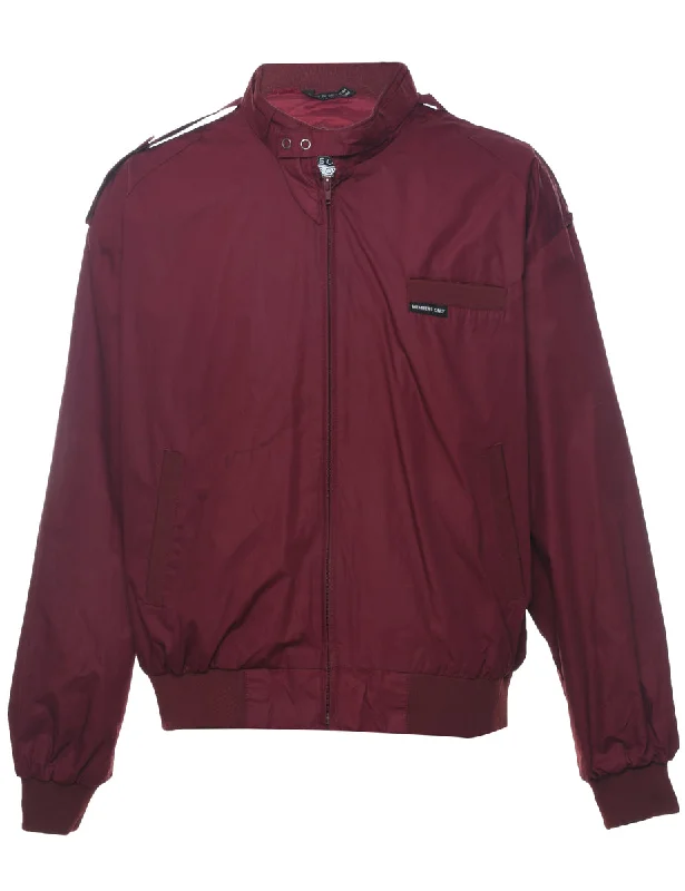 Members Only Harrington Maroon 1980s Jacket - XL Anorak Shell Jacket Lightweight Jacket Members Only Harrington Maroon 1980s Jacket - XL Anorak Shell Jacket Lightweight Jacket