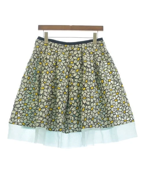 RED VALENTINO Knee length skirts corduroy skirt cozy