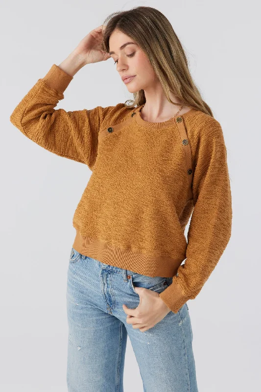 Marin Slub Crewneck Sweater Fitted Slim Tailored