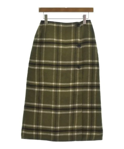 green label relaxing Knee length skirts wool skirt warm