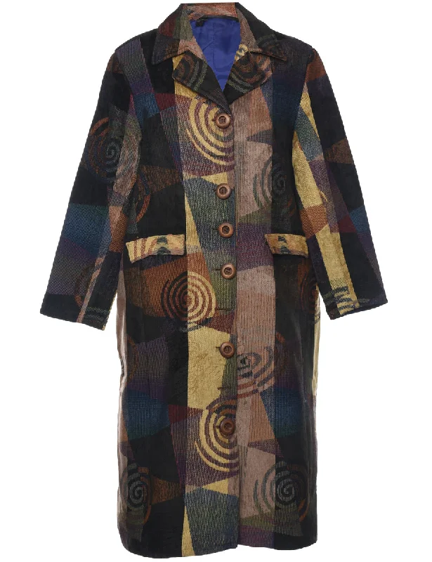 Multi-colour Tapestry Jacket - XL Fleece Jacket Down Jacket Feather Jacket