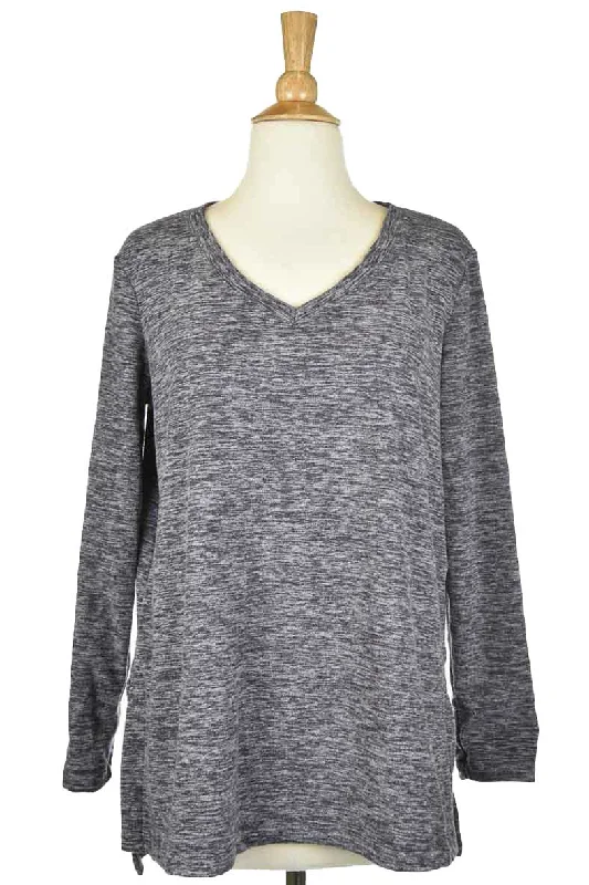 Style&Co. Sweater Solid Color Striped Floral Print