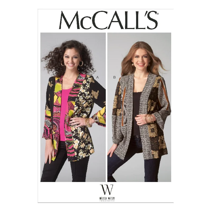 McCall's Pattern M7132 Misses' Jackets Satin Jacket Silk Jacket Chiffon Jacket