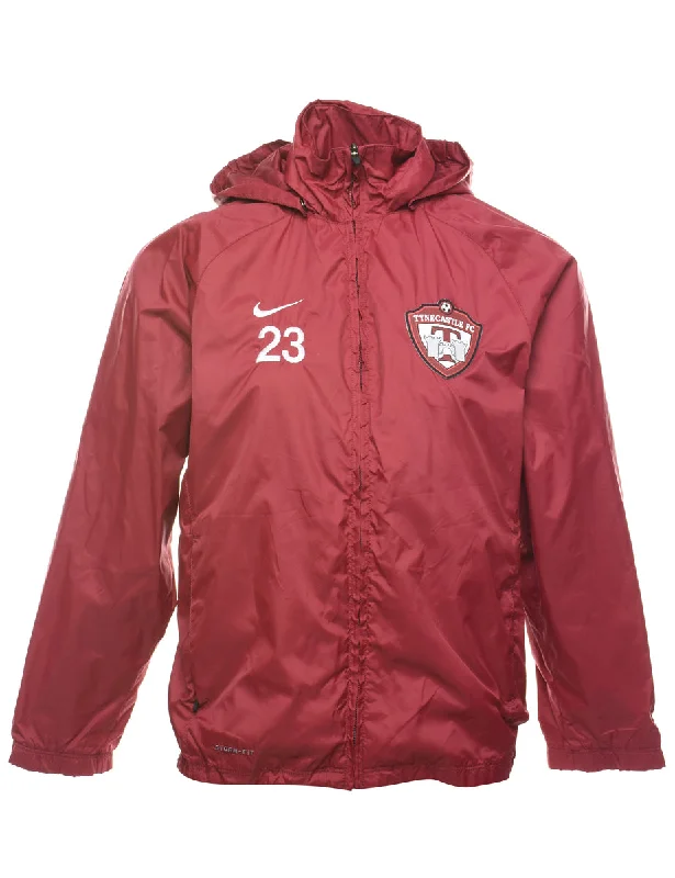 Nike Tyne Castle Nylon Jacket - M Denim Fabric Leather Fabric Suede Fabric