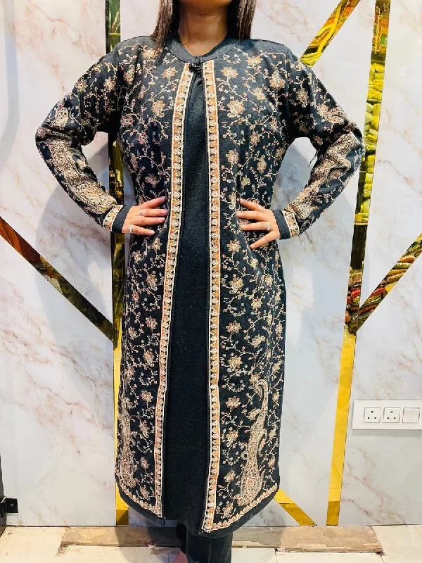 Beautiful Kashmiri winter 🥶 Ready made jacket suit Notch Collar Jacket Peter Pan Collar Jacket Cowl Neck Jacket Beautiful Kashmiri winter 🥶 Ready made jacket suit Notch Collar Jacket Peter Pan Collar Jacket Cowl Neck Jacket